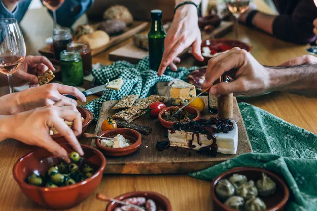 Terraza de tapas de gastronomía española