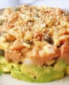 Tartar de salmón